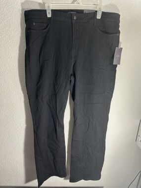 NYDJ Women's Plus Size 20W Barbara Bootcut BlackJeans Brand New